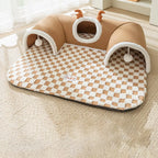 CURAPETS Cozy Corner Cat Tunnel Bed