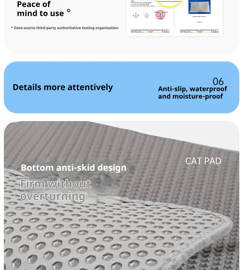 CURAPETS Premium Double Layer Cat Litter Mat