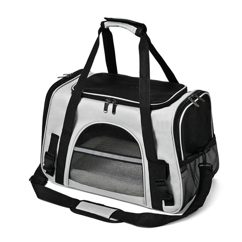 CURAPETS Foldable Mesh Pet Travel Carrier