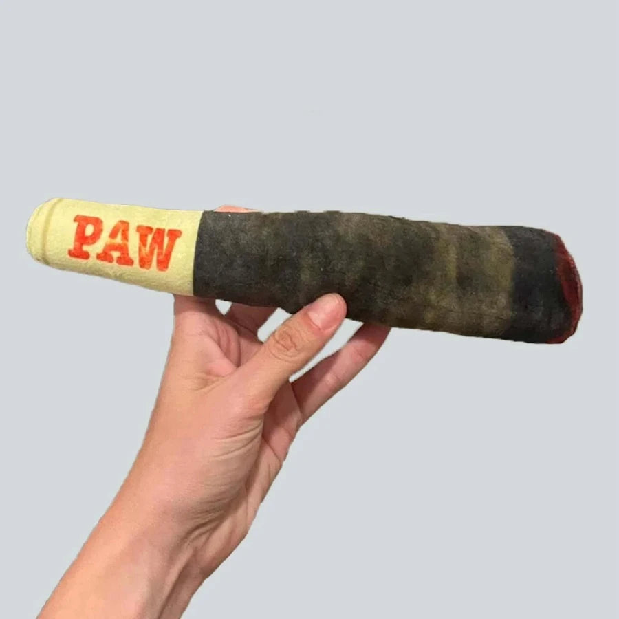 CURAPETS Plush Squeaky Cigar Dog Toy