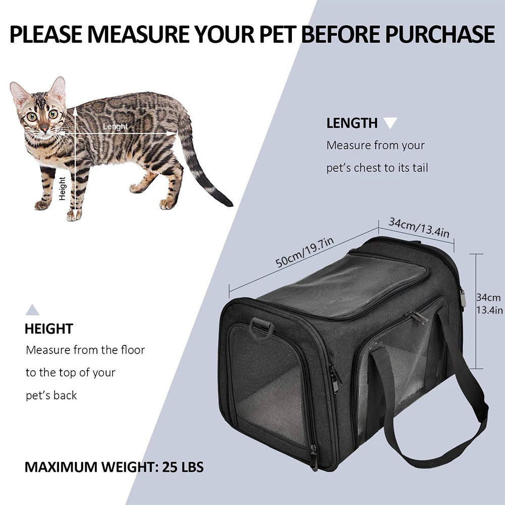 CURAPETS Claw-Defense Airline Pet Carrier
