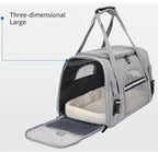 CURAPETS Foldable Mesh Pet Travel Carrier