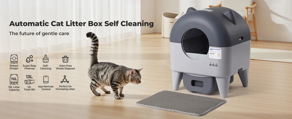 CURAPETS LunaPurr Smart Self-Cleaning Litter Box