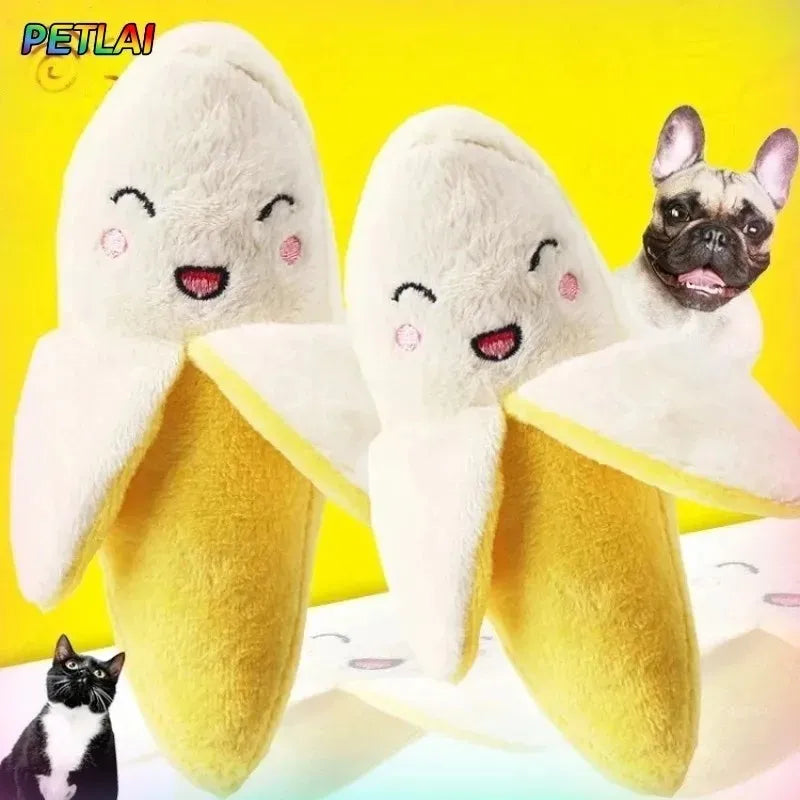 CURAPETS Banana Bliss Plush Pet Bed