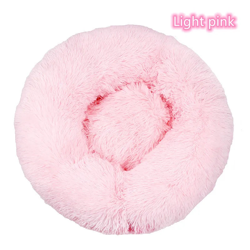 CURAPETS Plush Donut Calming Pet Bed