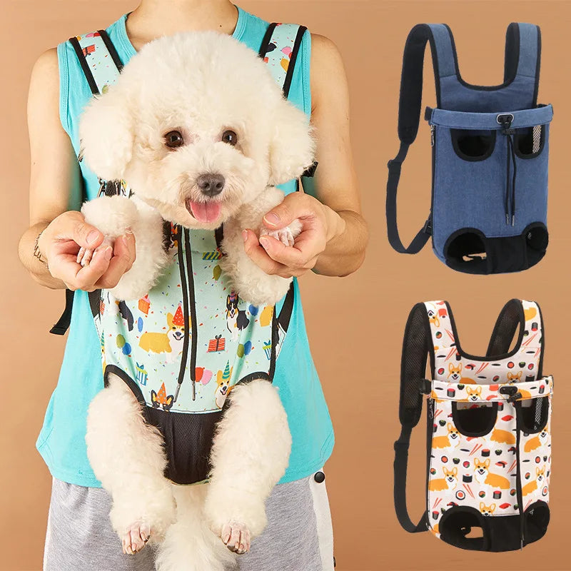 CURAPETS Camouflage Breathable Dog Travel Backpack