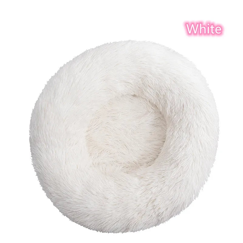 CURAPETS Plush Donut Calming Pet Bed