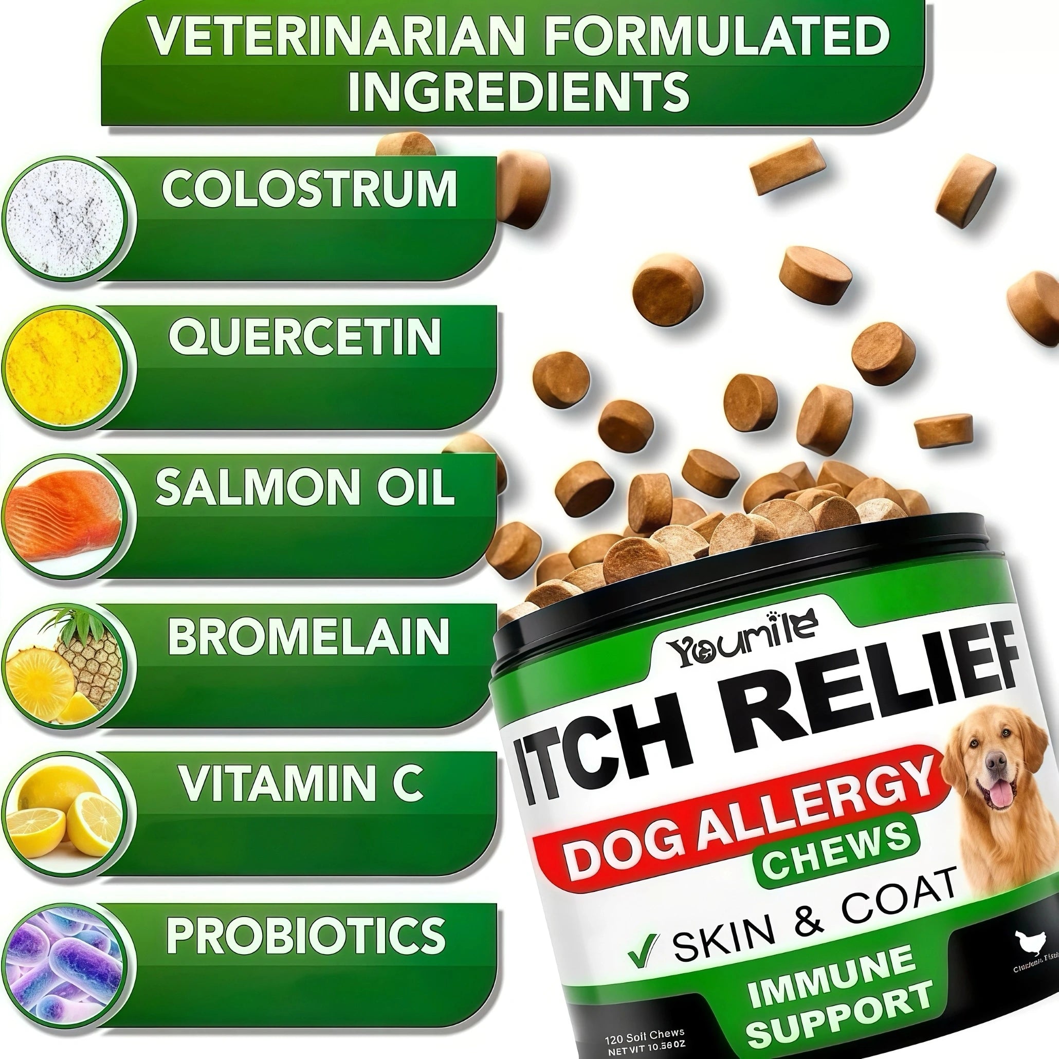 CURAPETS Soothing Dog Itch Relief Chews