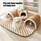CURAPETS Cozy Corner Cat Tunnel Bed