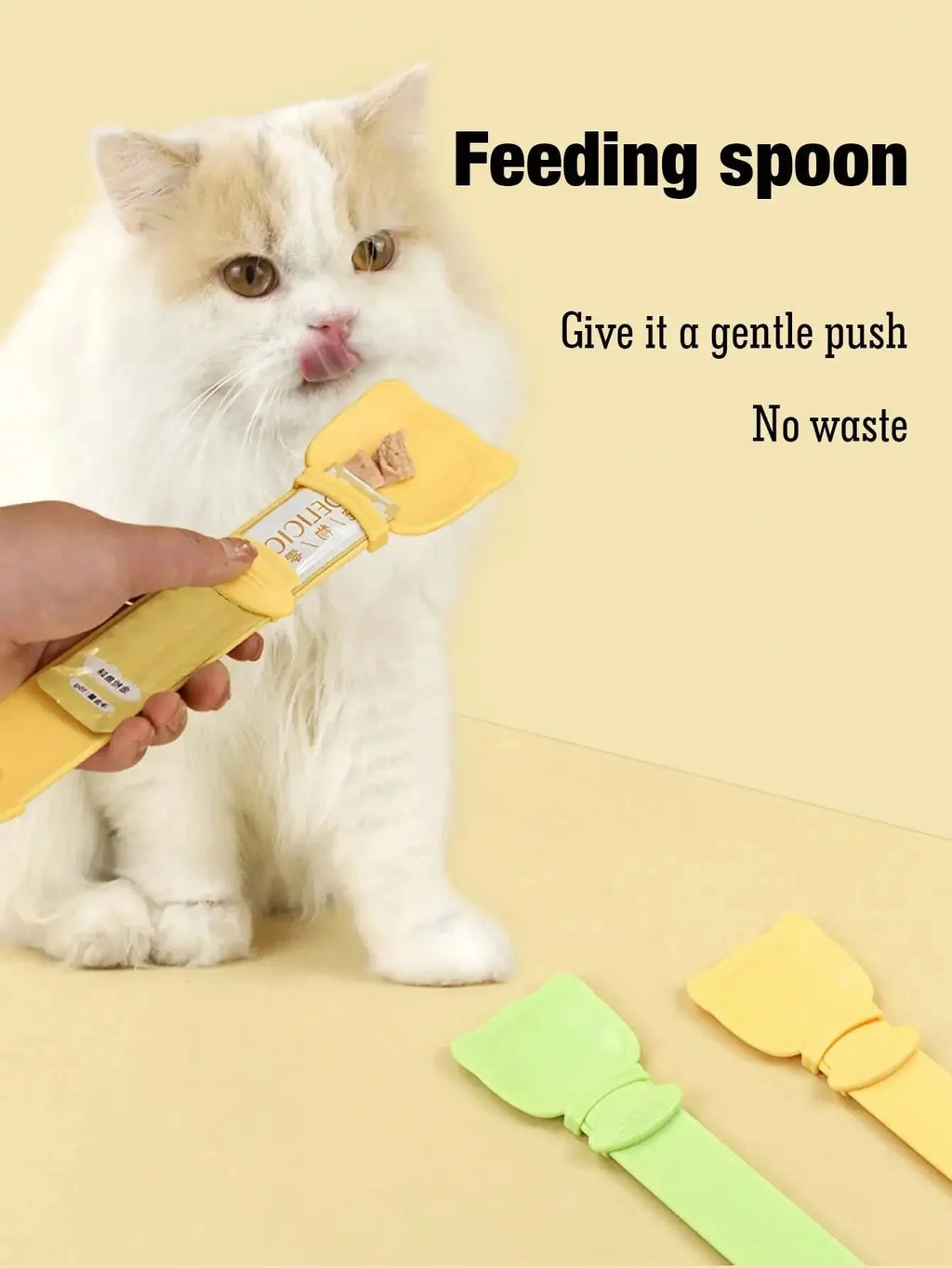 CURAPETS Lickable Wet Food Feeder Spoon