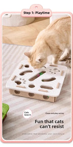 CURAPETS Felt Puzzle Box Cat Toy