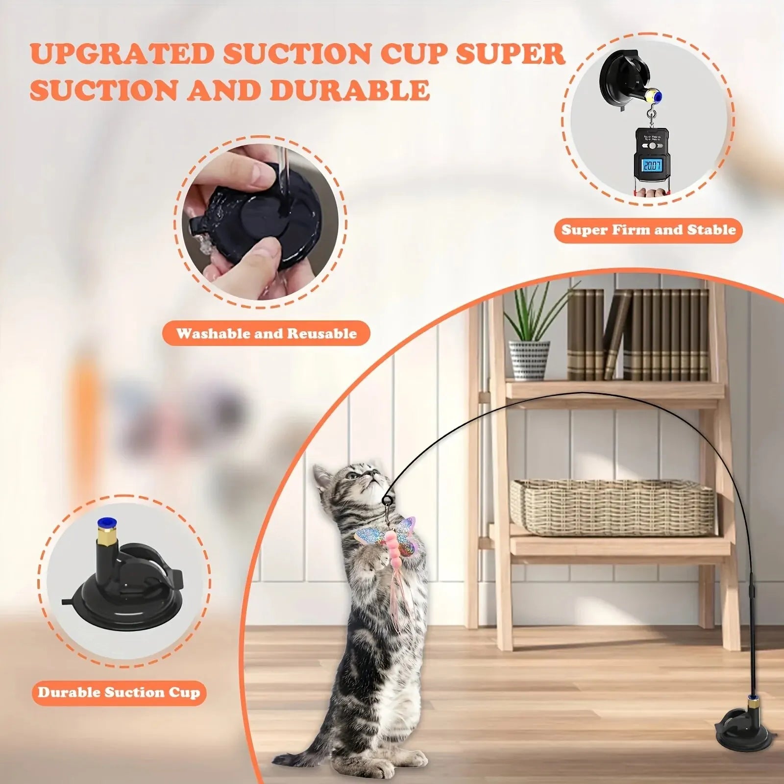 CURAPETS Interactive Cat Teaser Wand