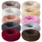 CURAPETS Plush Donut Calming Pet Bed