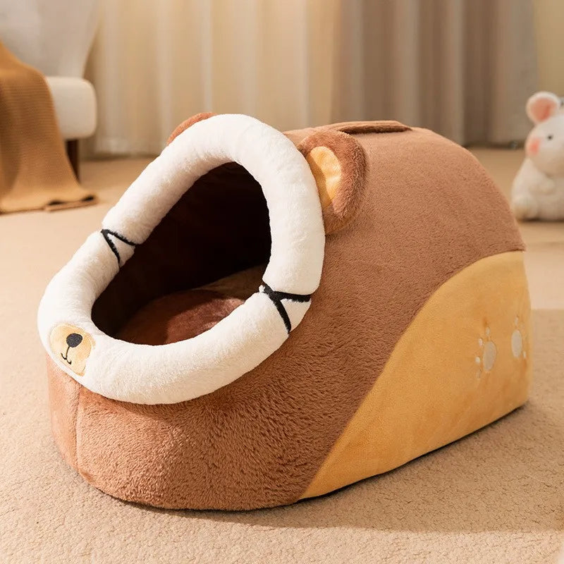 CURAPETS Cozy Haven Semi-Enclosed Pet Bed