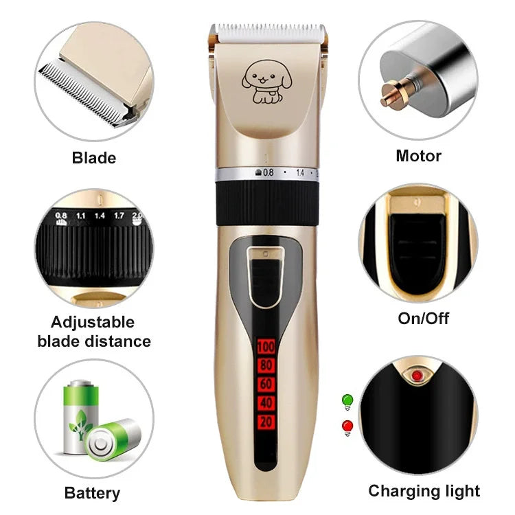 CURAPETS QuietCare Pet Grooming Clipper