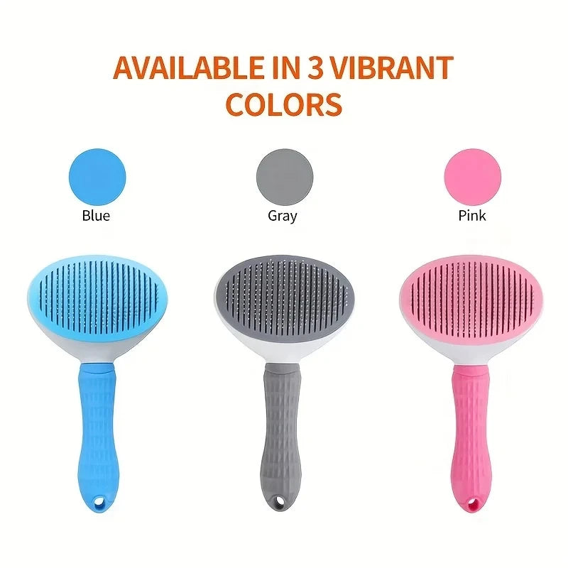 CURAPETS Self-Cleaning Grooming Brush