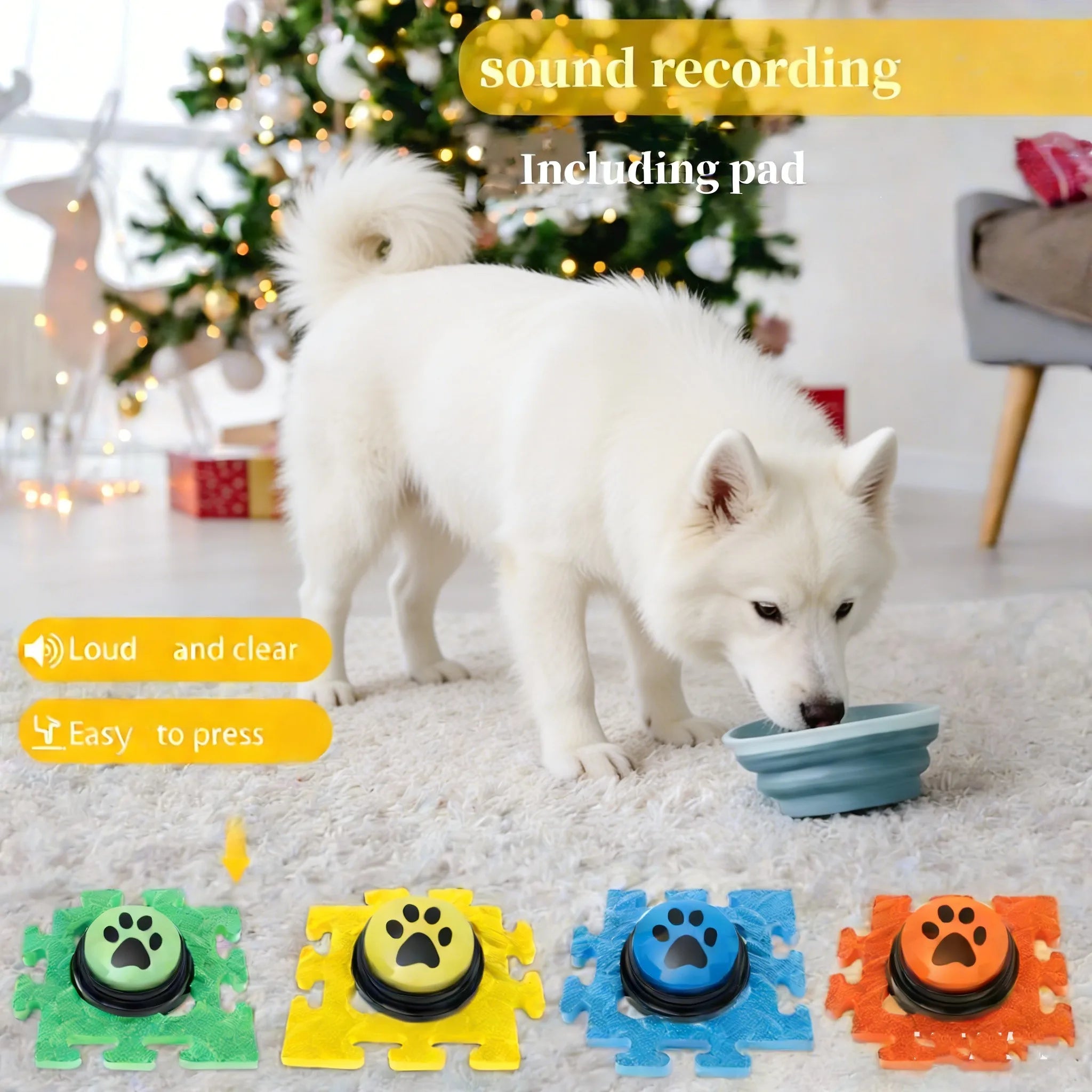 CURAPETS Recordable Pet Communication Buttons Set