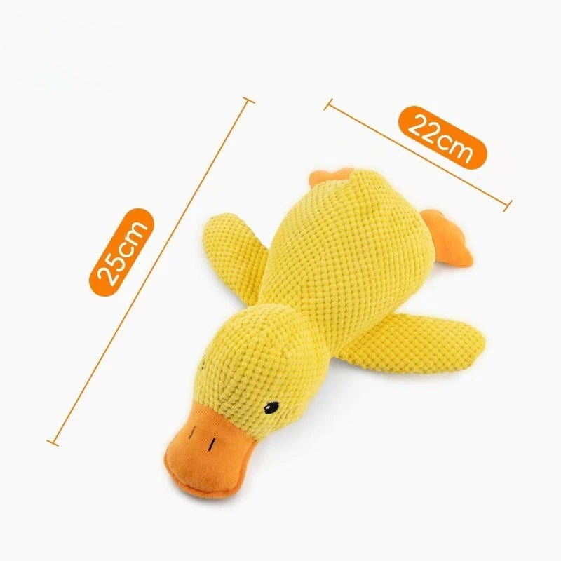 CURAPETS Plush Goose Squeak Chew Toy