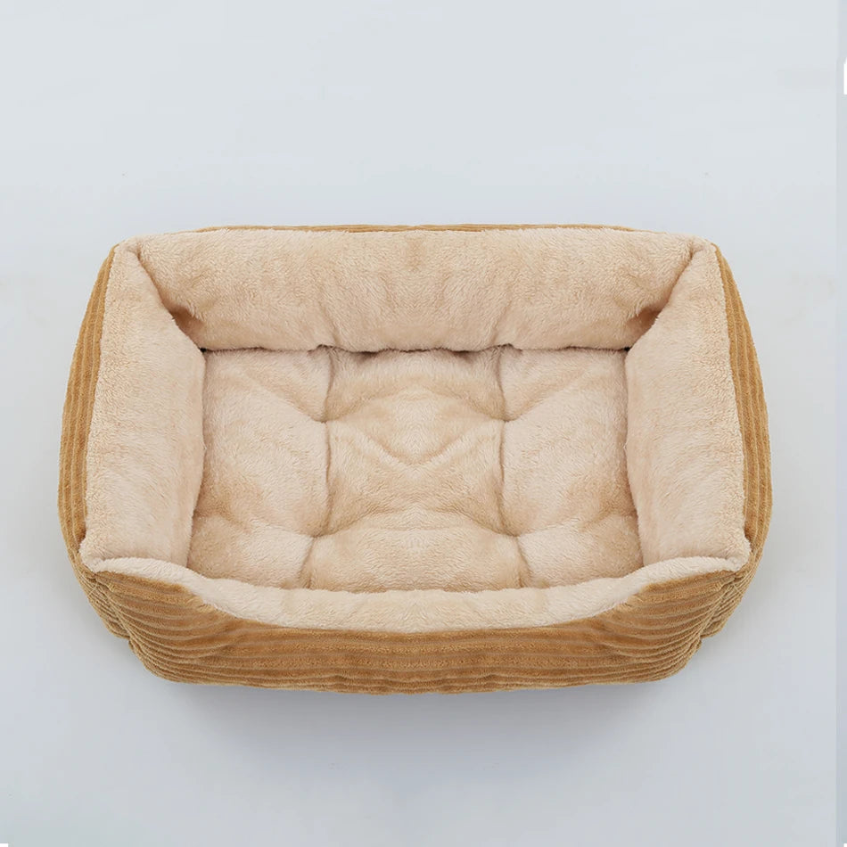 CURAPETS Calming Plush Square Pet Bed
