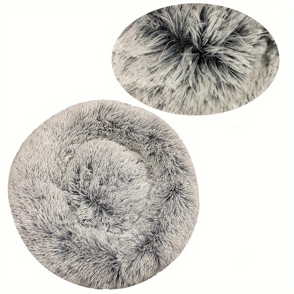 CURAPETS Plush Round Calming Pet Bed