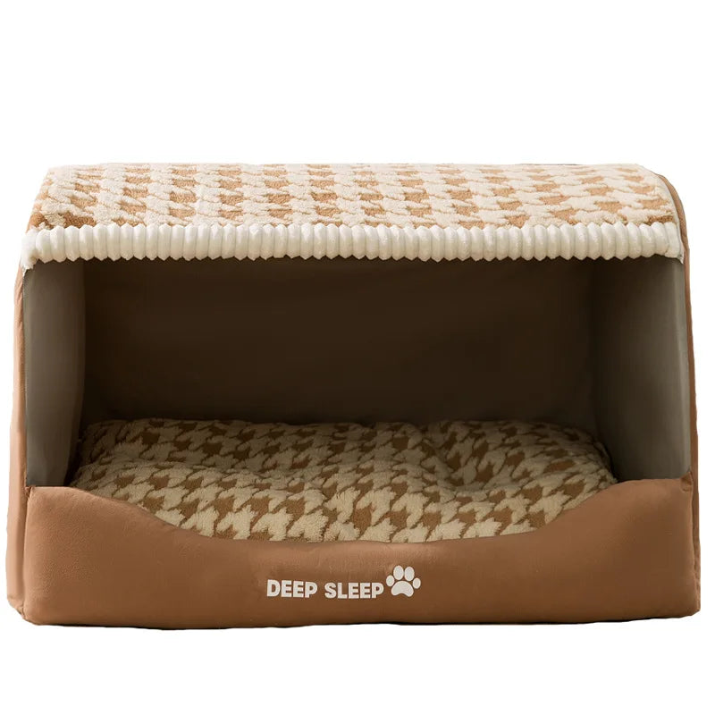 CURAPETS Quilted Dog Den Pet Bed