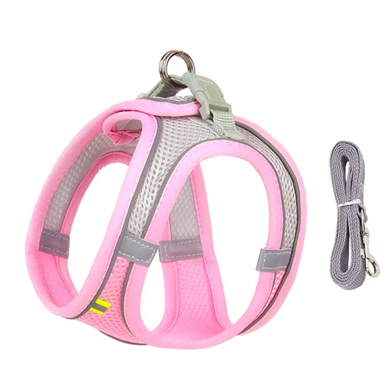CURAPETS Reflective Puppy Harness & Leash Set