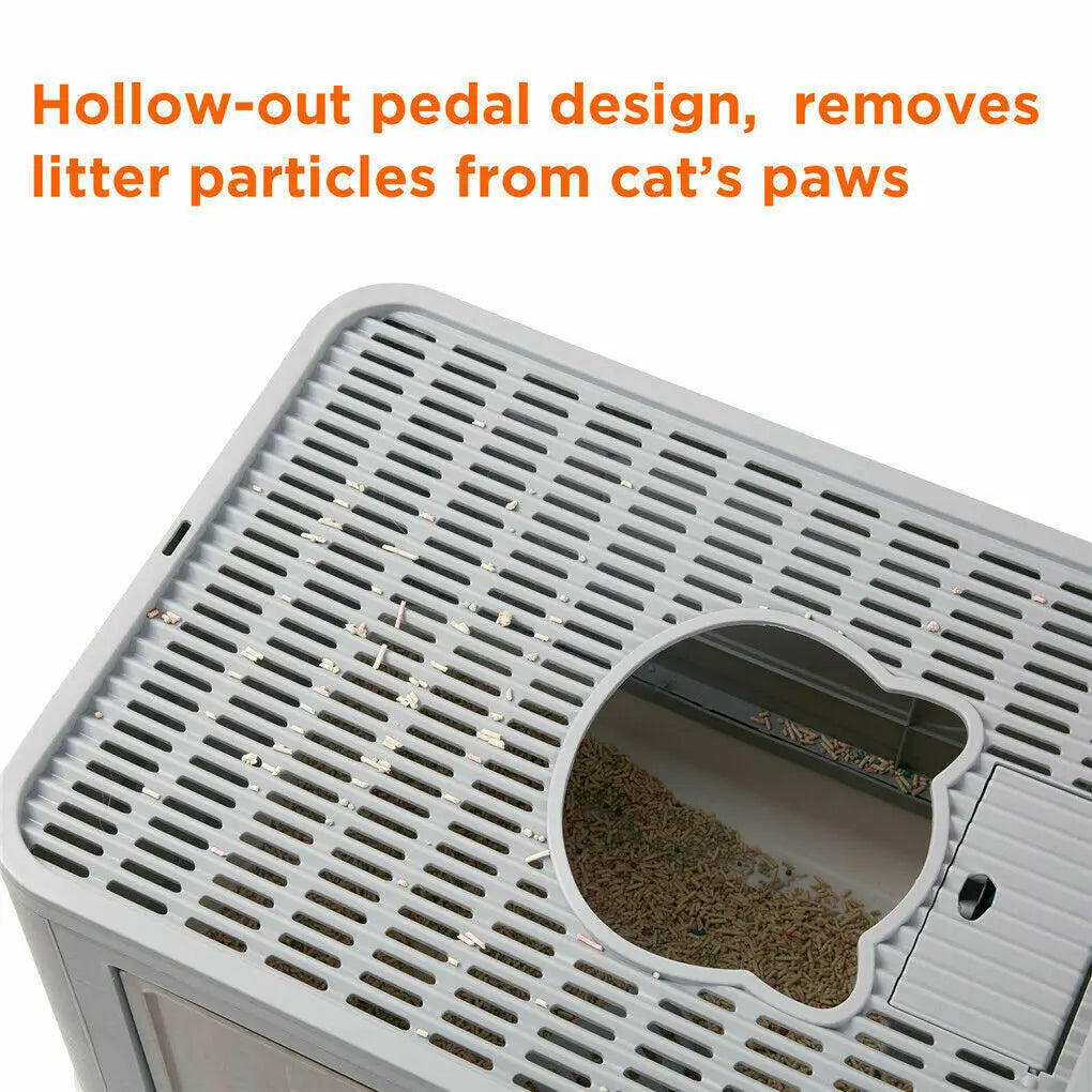 CURAPETS Foldable Enclosed Cat Litter Box
