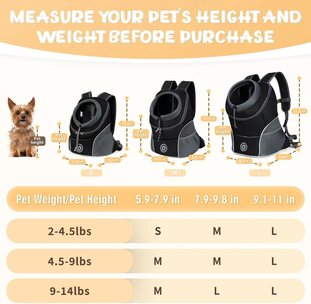 CURAPETS ComfortClose Pet Travel Backpack Carrier