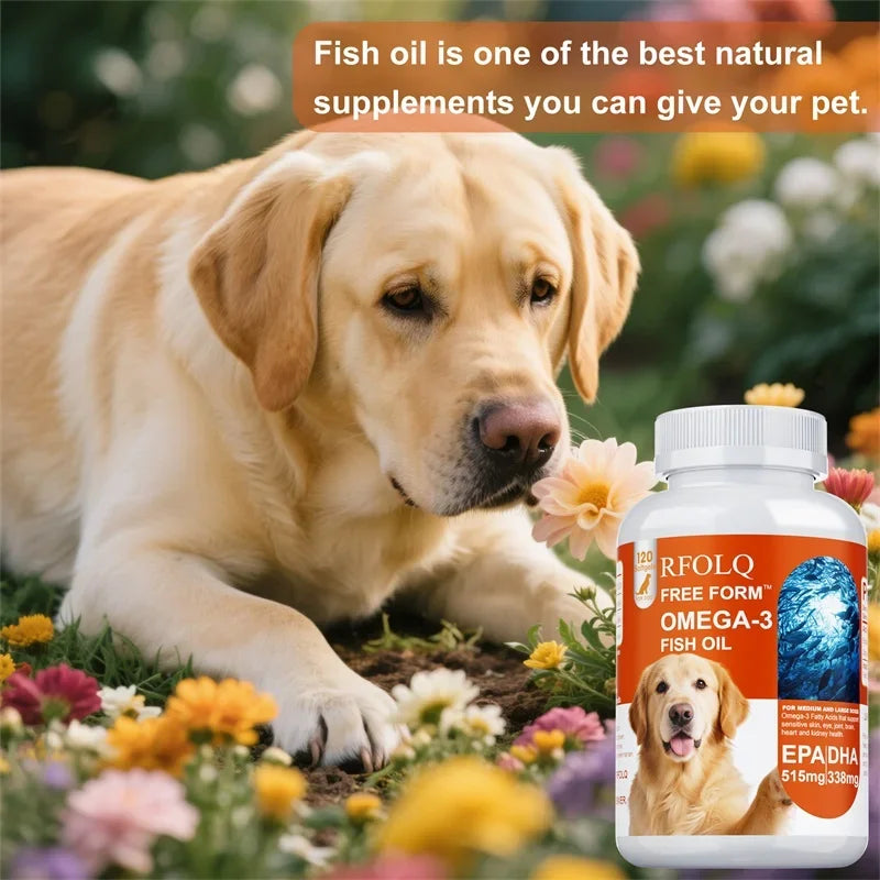 CURAPETS Omega Fish Oil Softgels for Dogs