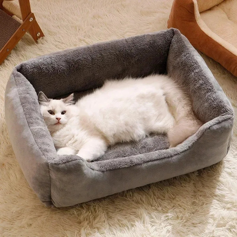 CURAPETS Winter Plush Plush Cat Bed