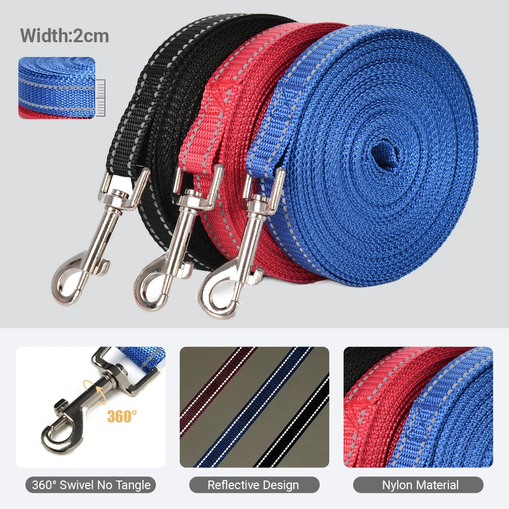 CURAPETS Reflective Training Leash