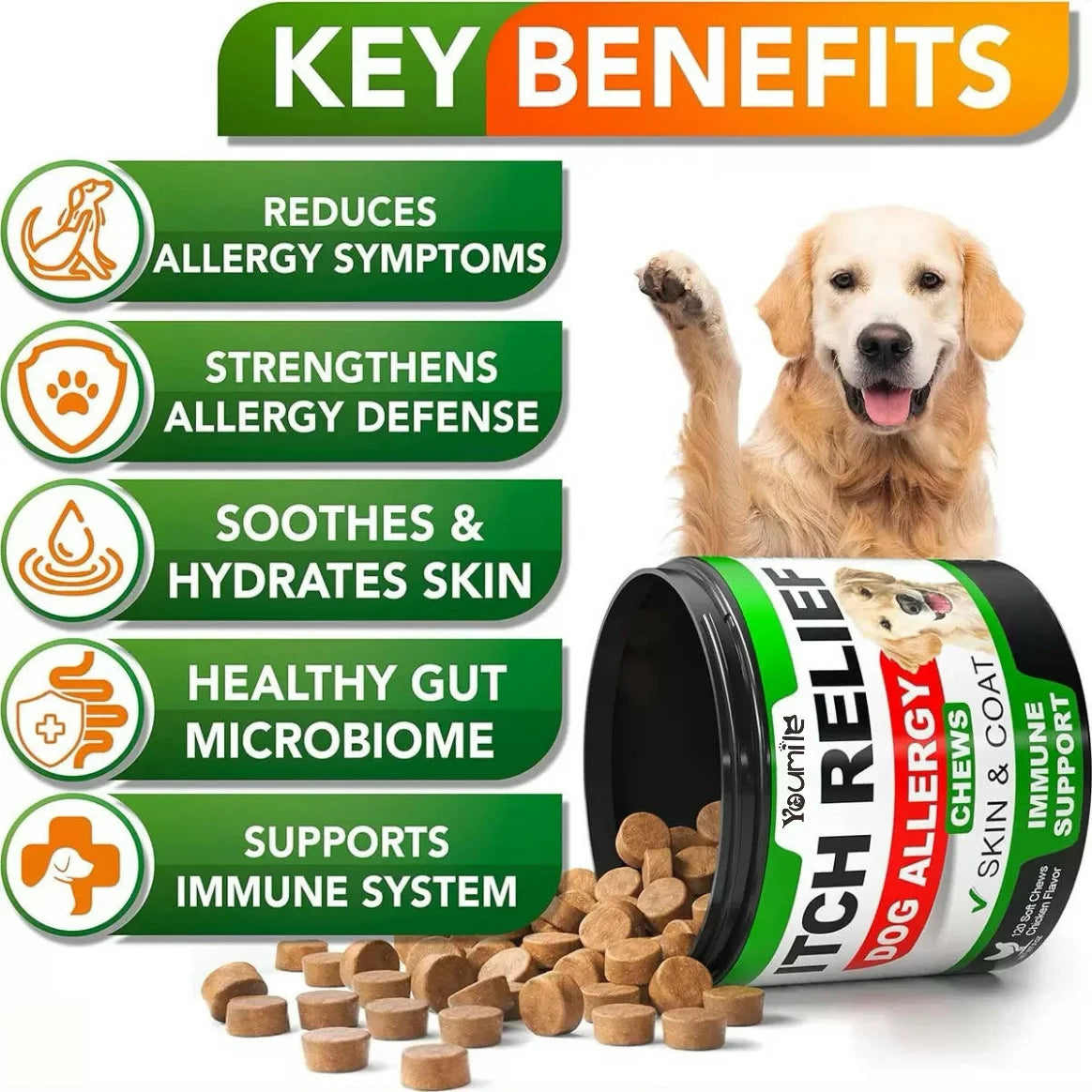 CURAPETS Soothing Dog Itch Relief Chews