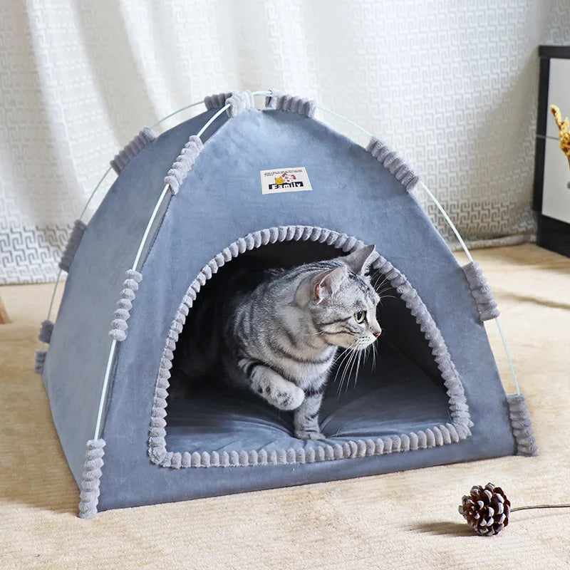 CURAPETS Foldable Pet Tent House Bed