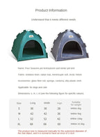 CURAPETS Foldable Pet Tent House Bed