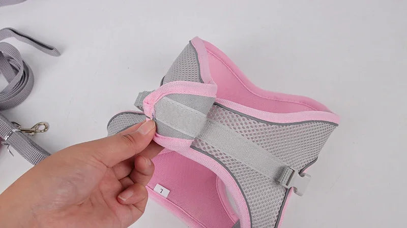 CURAPETS Reflective Puppy Harness & Leash Set