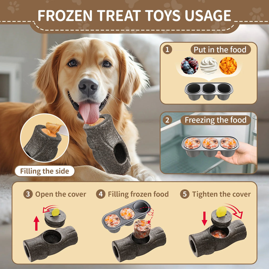 CURAPETS Indestructible Frozen Treat Dog Toy