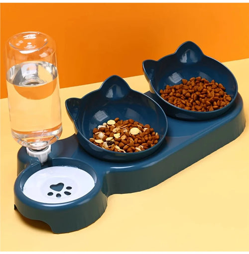 CURAPETS Anti-Tip Cat Bowl Feeder