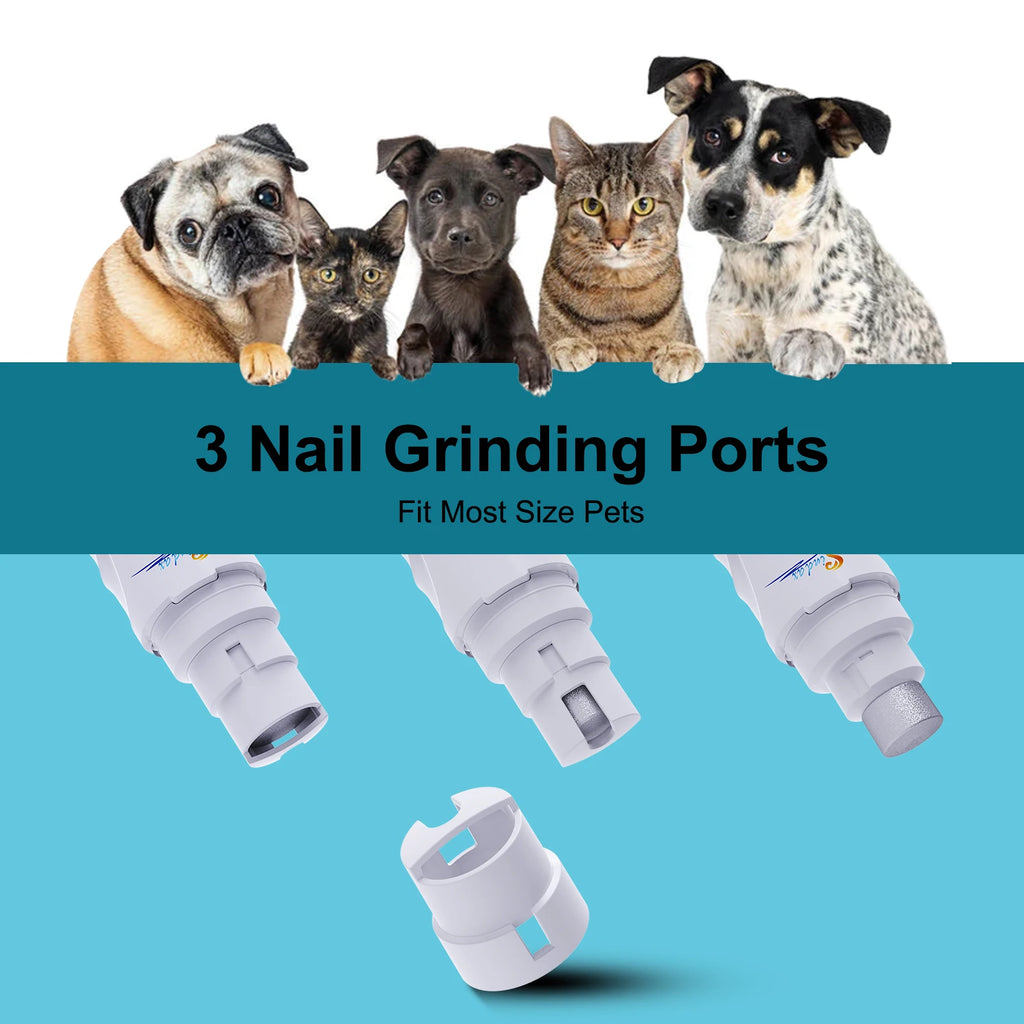 CURAPETS Quiet USB Dog Nail Grinder
