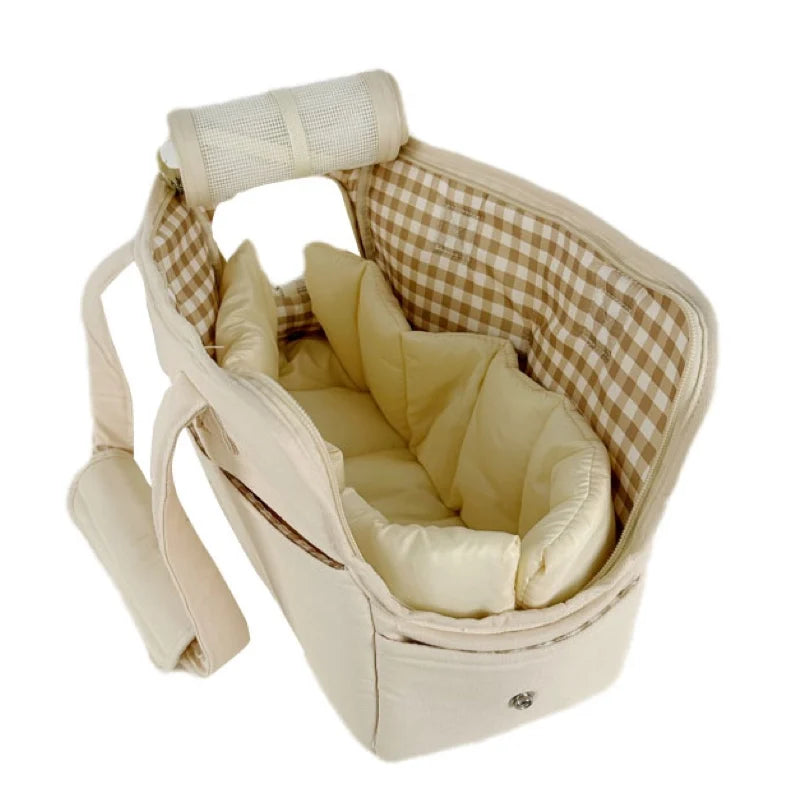 CURAPETS Cozy Cotton Shoulder Pet Carrier
