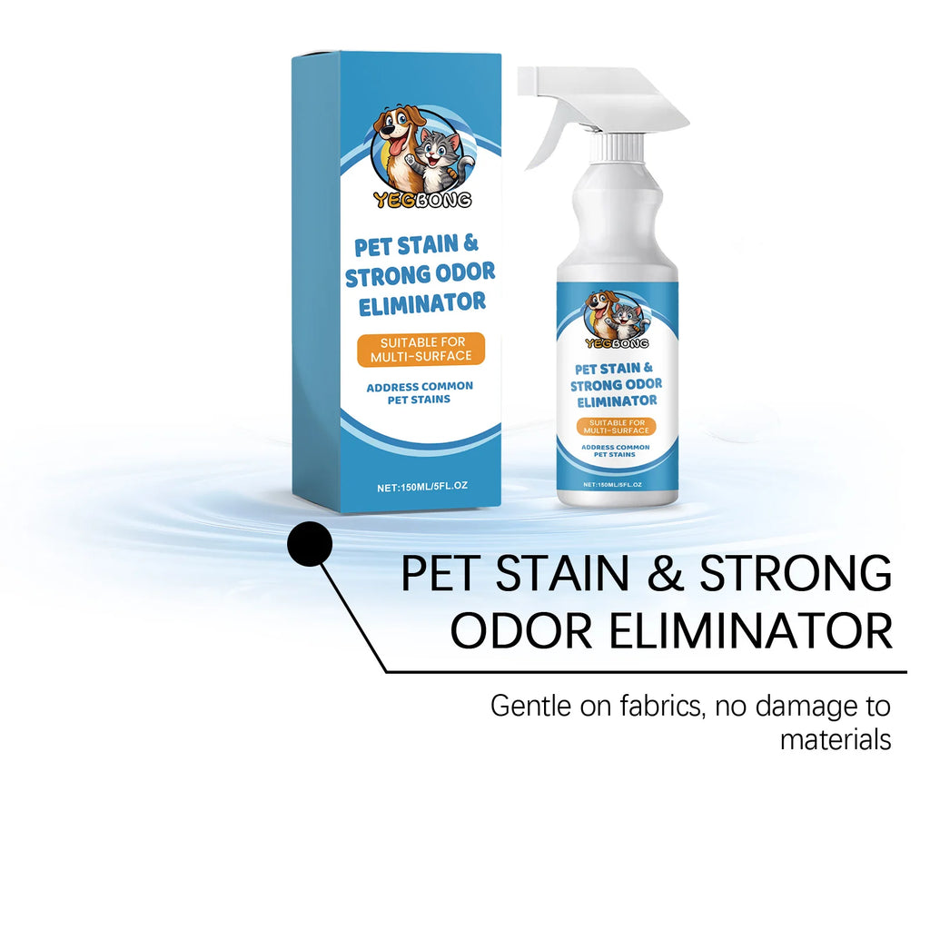 CURAPETS Premium Pet Stain & Odor Remover. Spray this to make years of stains, odors, & frustration vanish permanently