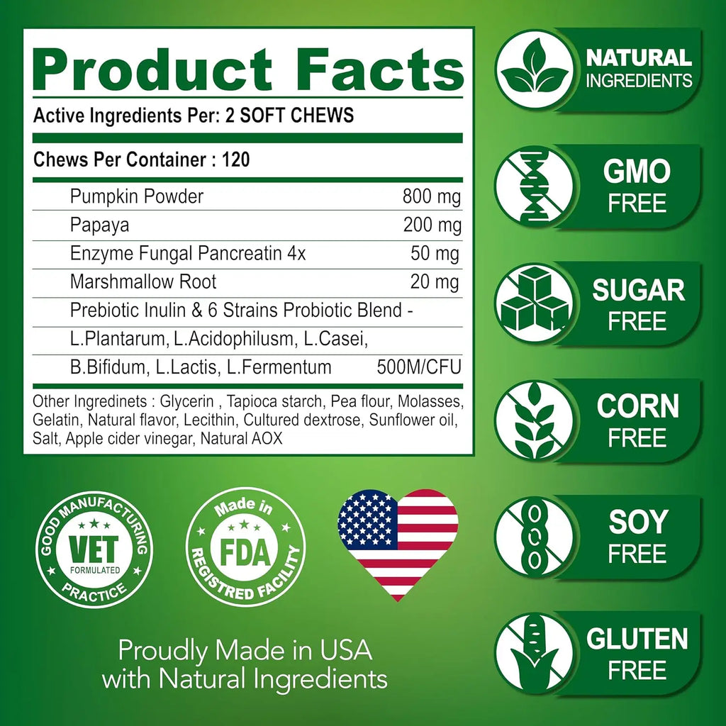 CURAPETS Digestive Support Probiotic Chews for Dogs