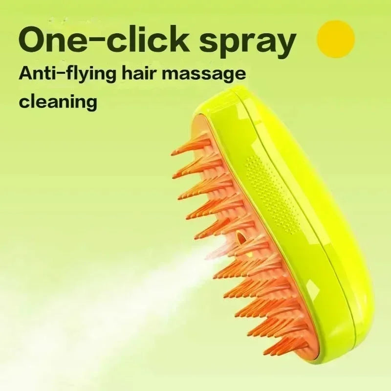 CURAPETS Steamy Brush Electric Pet Groomer