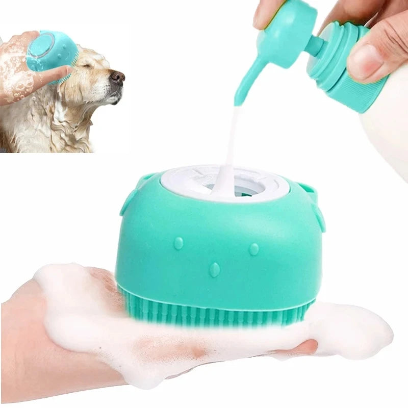 CURAPETS Silicone Pet Bathing Brush