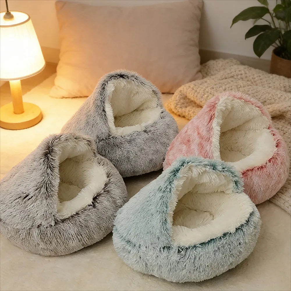 CURAPETS Winter Nest Semi-Enclosed Cat Bed