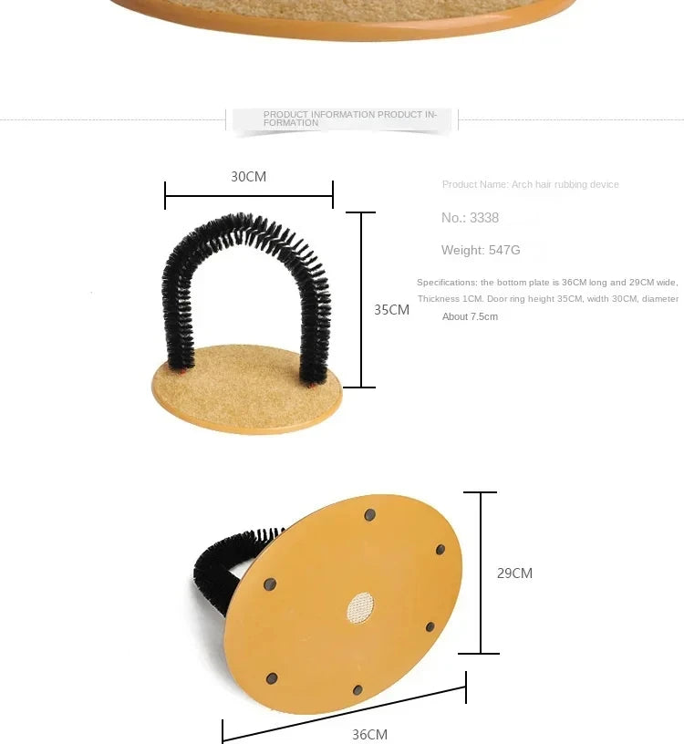 CURAPETS Self-Grooming Arch Cat Spa Toy