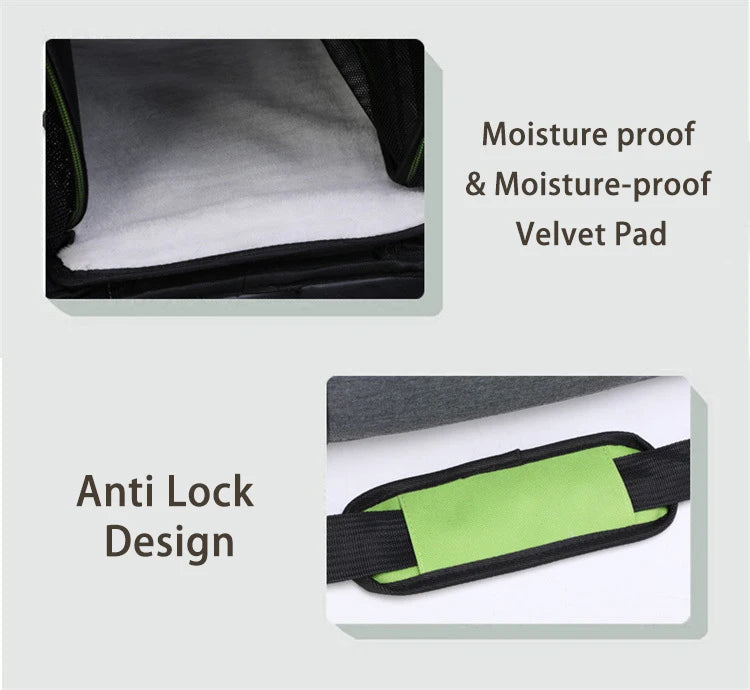 CURAPETS Foldable Travel Pet Carrier Bag