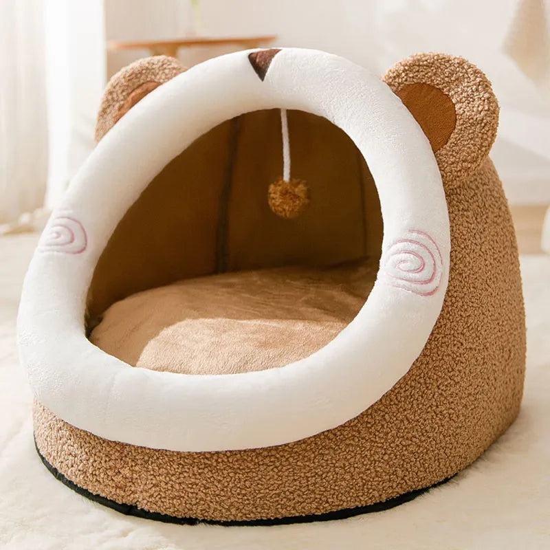 CURAPETS Cozy Haven Semi-Enclosed Pet Bed