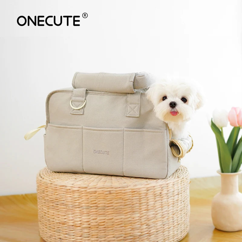CURAPETS Cozy Cotton Shoulder Pet Carrier