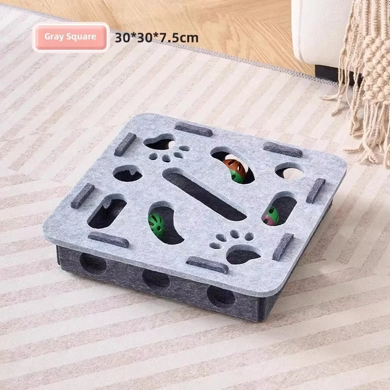 CURAPETS Felt Puzzle Box Cat Toy
