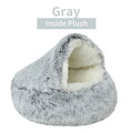 CURAPETS Winter Plush Calming Cat Bed